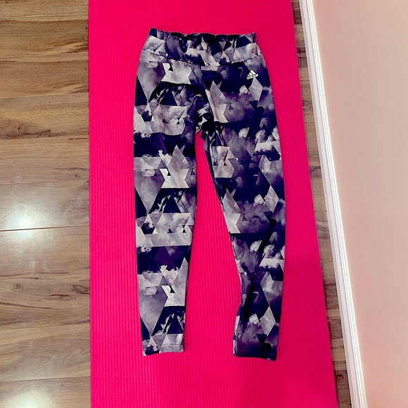 ADIDAS Grey print leggings - Picture 4 of 4